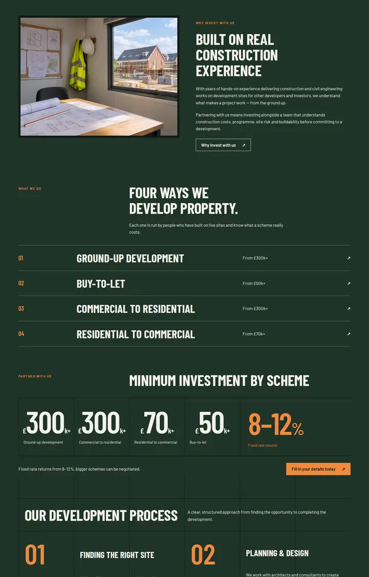 Further down the Alpine Developments website