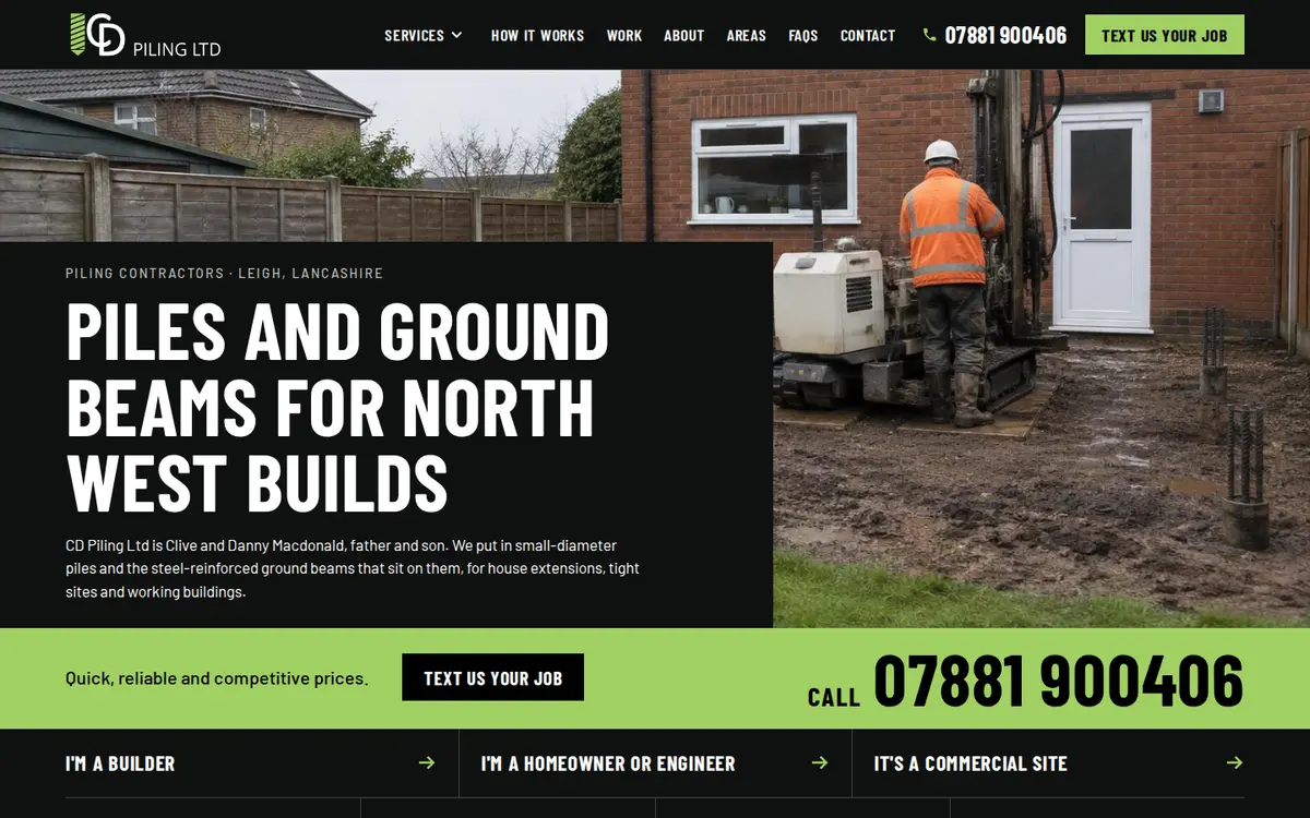The CD Piling website